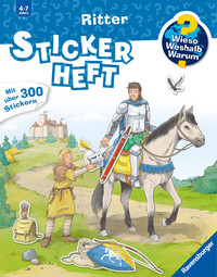 Vorderes Coverbild Wieso? Weshalb? Warum? Stickerheft - Ritter