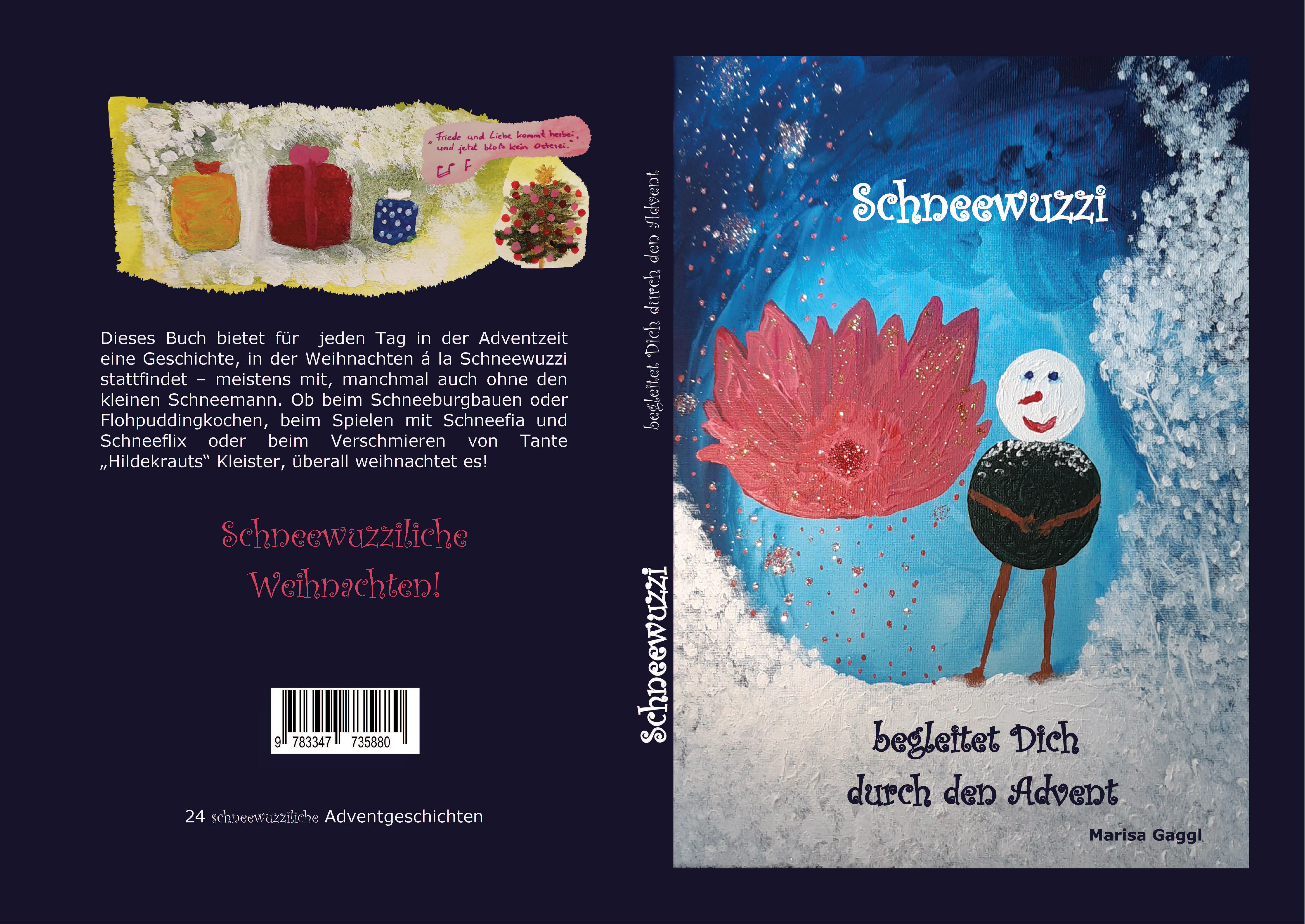 Gesamtes Coverbild Schneewuzzi - Adventkalenderbuch für Kinder