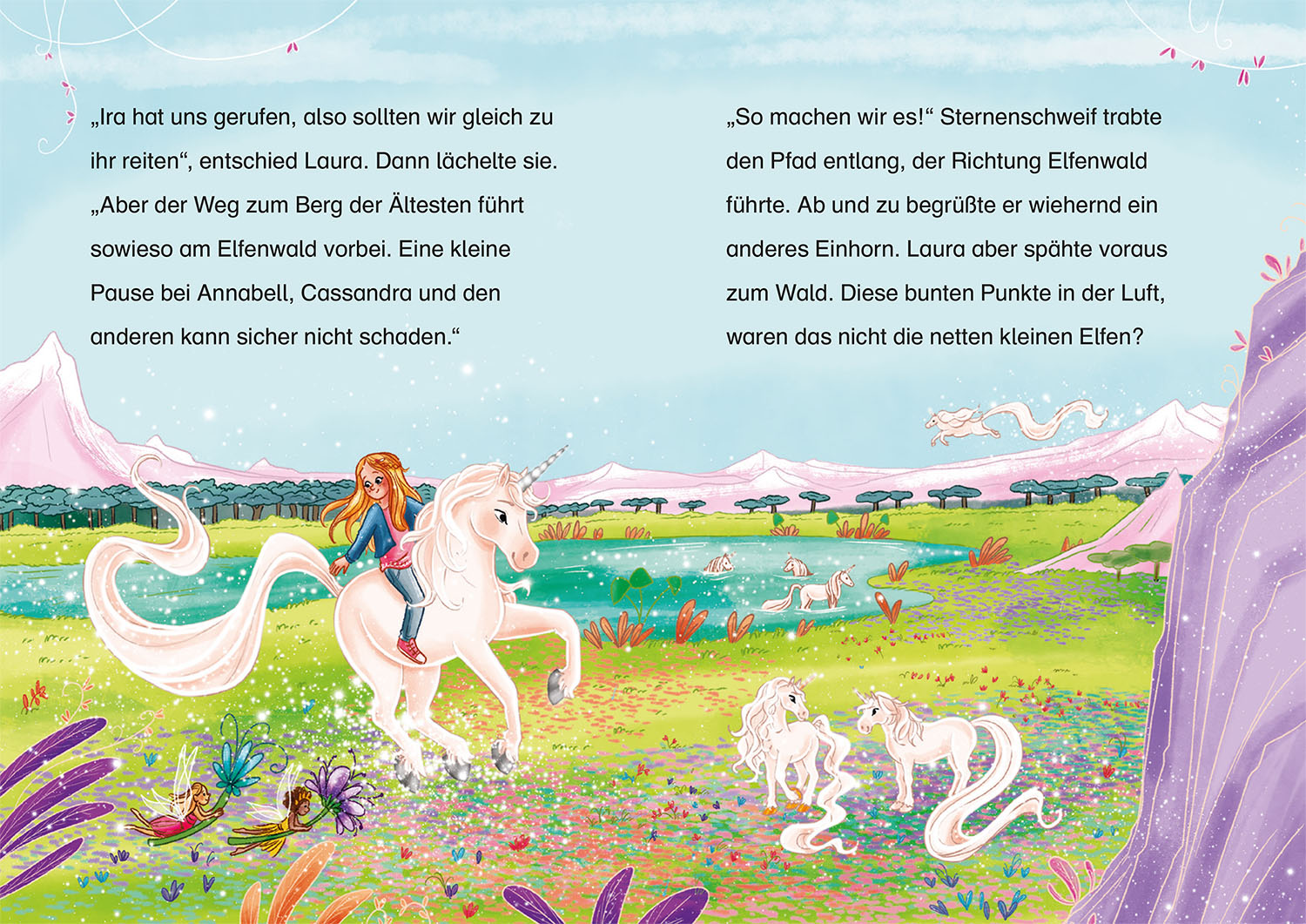 Beispielinhalt (Bild) Sternenschweif, 75, Das Regenbogen-Einhorn