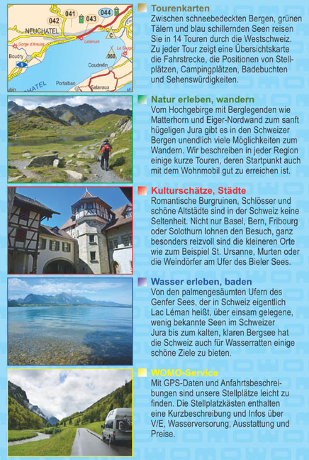 Rückseitencover Mit dem Wohnmobil in die Schweiz