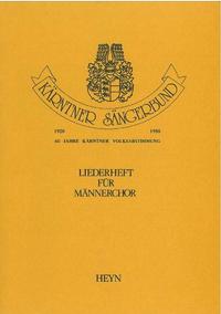 Vorderes Coverbild Kärntner Sängerbund Liederheft für Männerchor