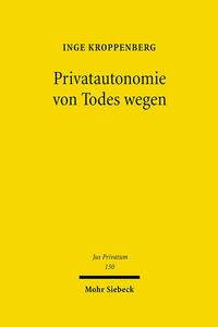Vorderes Coverbild Privatautonomie von Todes wegen