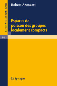 Vorderes Coverbild Espaces de Poisson des Groupes Localement Compacts