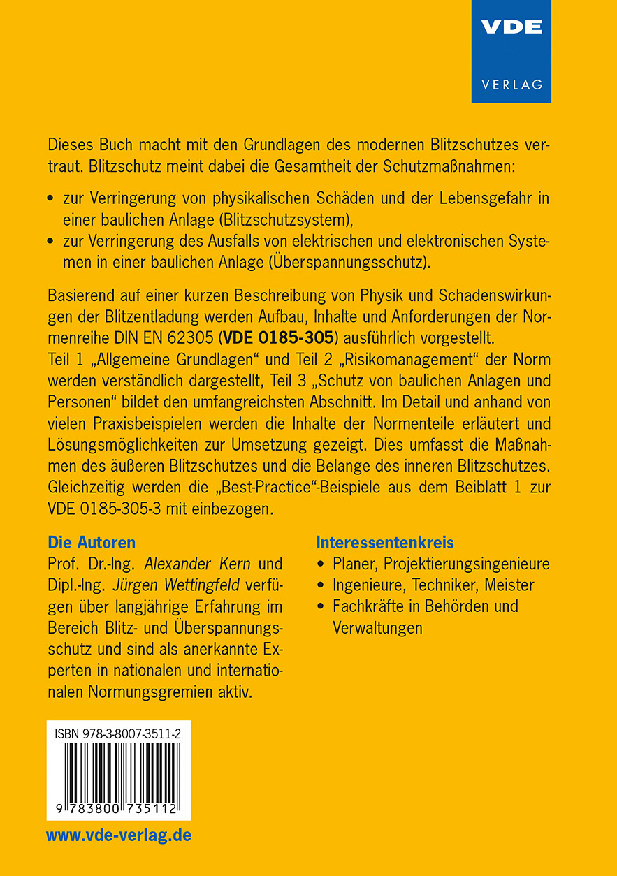 Rückseitencover Blitzschutzsysteme 1