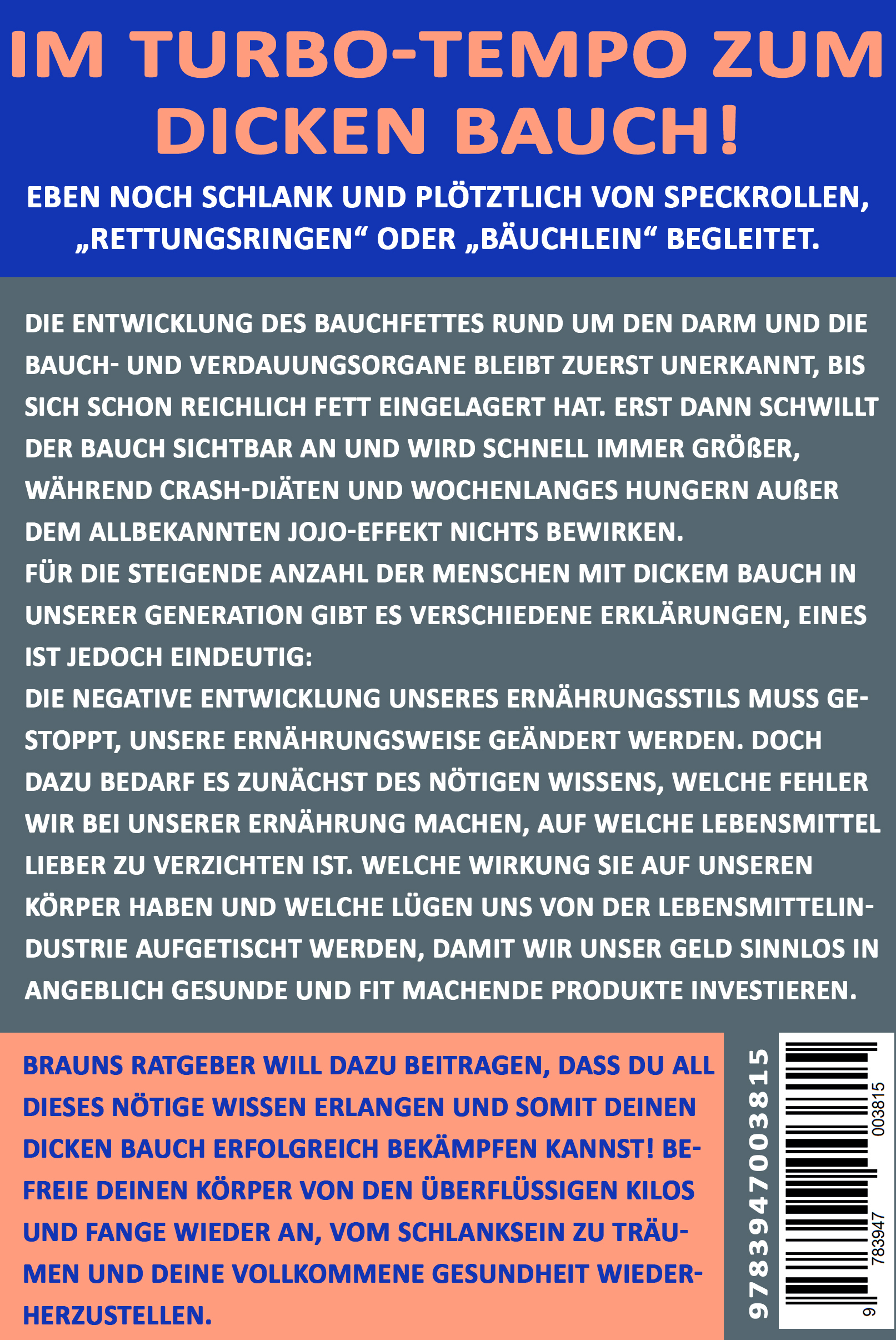 Rückseitencover Fettbauch Generation