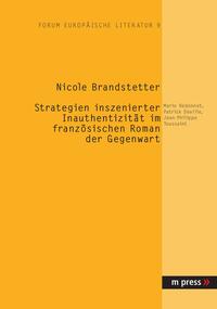 Vorderes Coverbild Strategien inszenierter Inauthentizität im französischen Roman der Gegenwart
