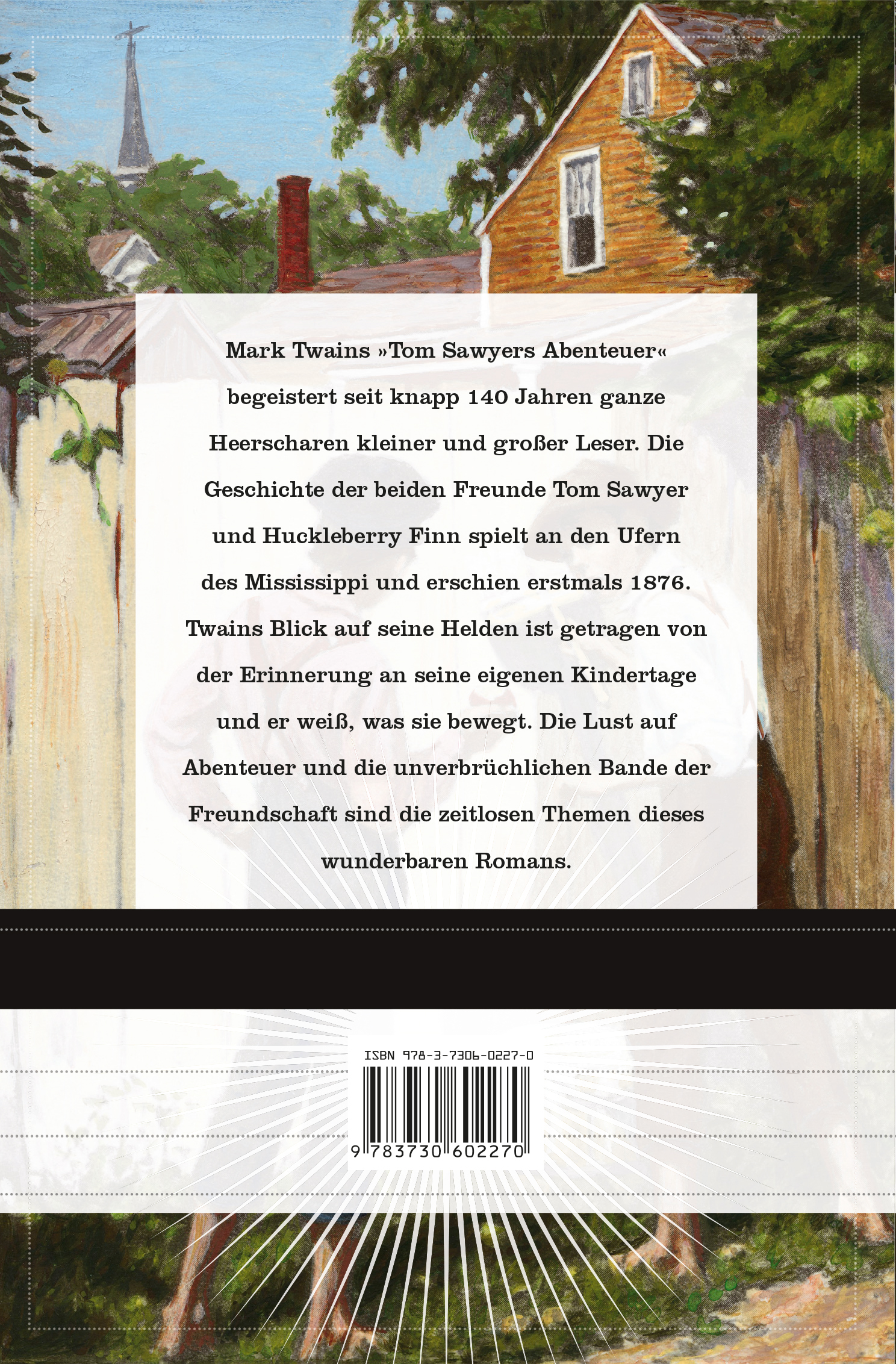 Rückseitencover Tom Sawyers Abenteuer (Anaconda Jugendbuchklassiker)
