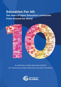 Vorderes Coverbild Education For All: Ten years of open education luminaries from around the world