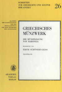 Vorderes Coverbild Die Münzprägung von Maroneia