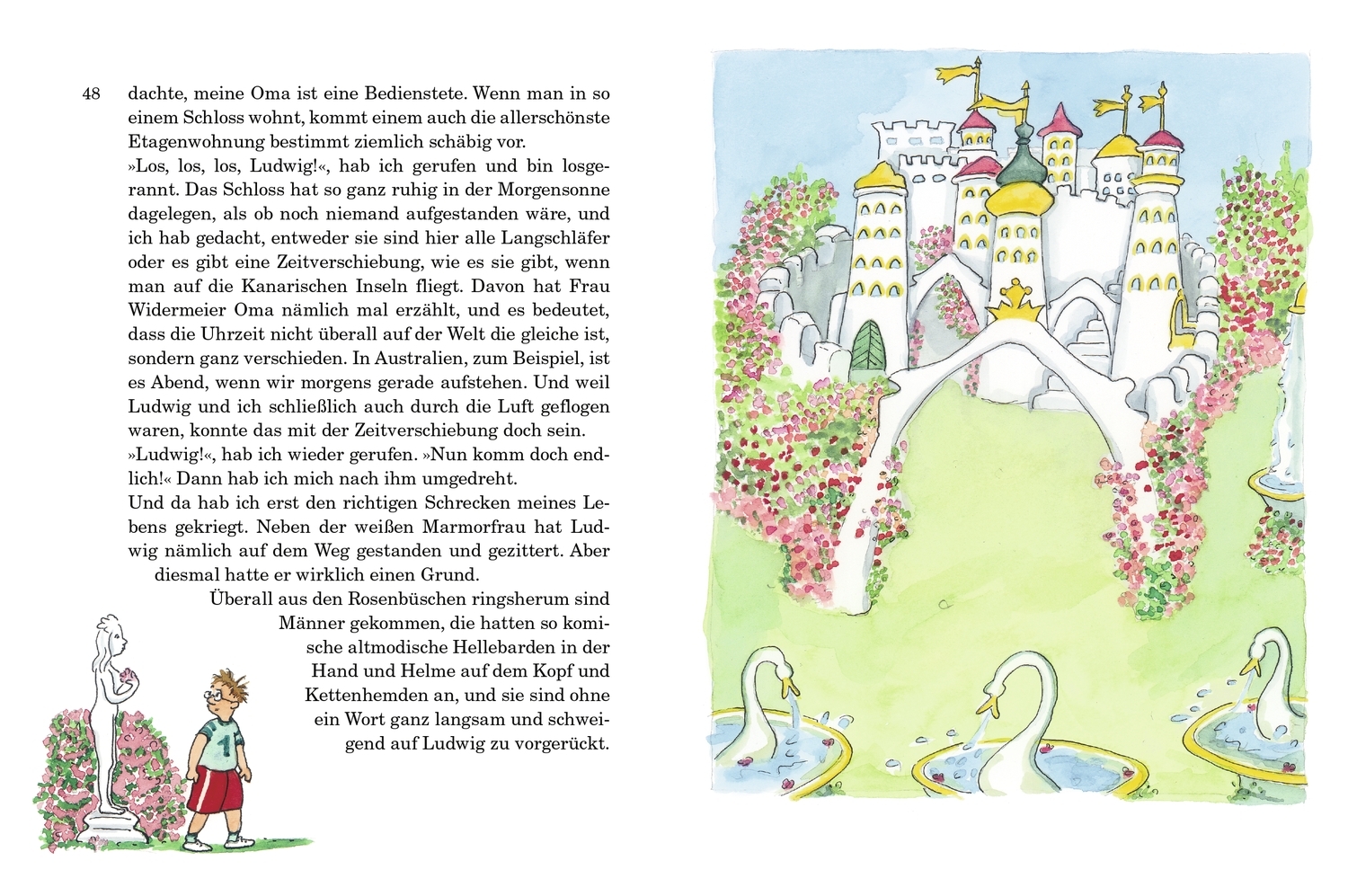 Beispielinhalt (Bild) Prinzessin Rosenblüte 2. Wach geküsst!
