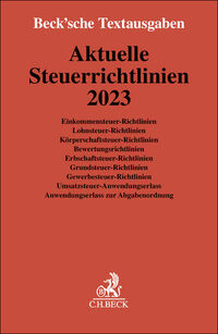 Vorderes Coverbild Aktuelle Steuerrichtlinien 2023
