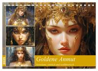 Vorderes Coverbild Goldene Anmut. Verträumt, sinnlich und verführerisch (Tischkalender 2025 DIN A5 quer), CALVENDO Monatskalender