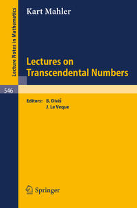 Vorderes Coverbild Lectures on Transcendental Numbers
