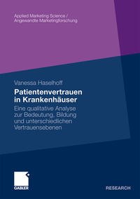 Vorderes Coverbild Patientenvertrauen in Krankenhäuser