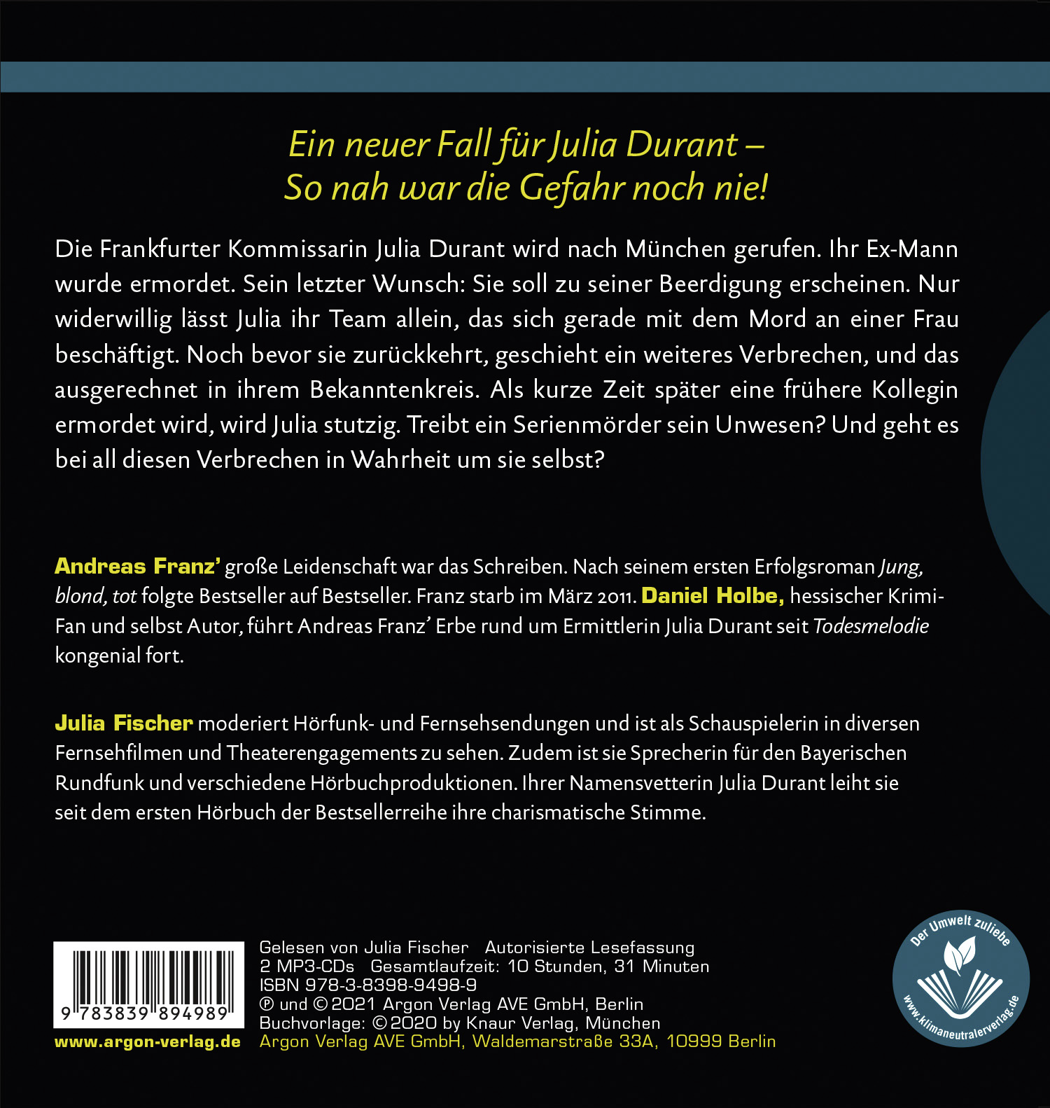 Rückseitencover Der Flüsterer