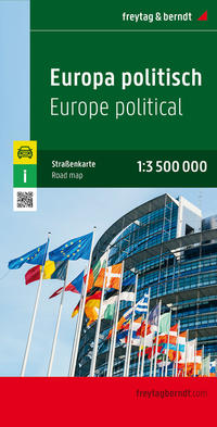 Vorderes Coverbild Europa politisch, Straßenkarte 1:3.500.000, freytag & berndt