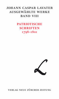 Vorderes Coverbild Johann Caspar Lavater, Ausgewählte Werke, Band VIII