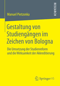 Vorderes Coverbild Gestaltung von Studiengängen im Zeichen von Bologna