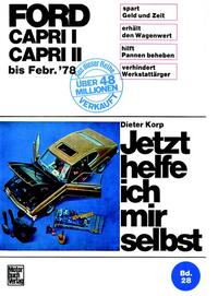 Vorderes Coverbild Ford Capri alle Modelle