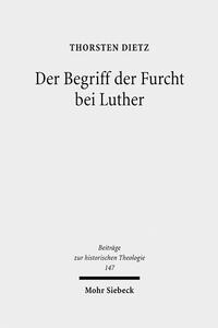 Vorderes Coverbild Der Begriff der Furcht bei Luther