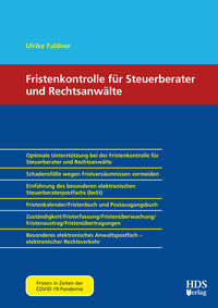 Vorderes Coverbild Fristenkontrolle für Steuerberater und Rechtsanwälte