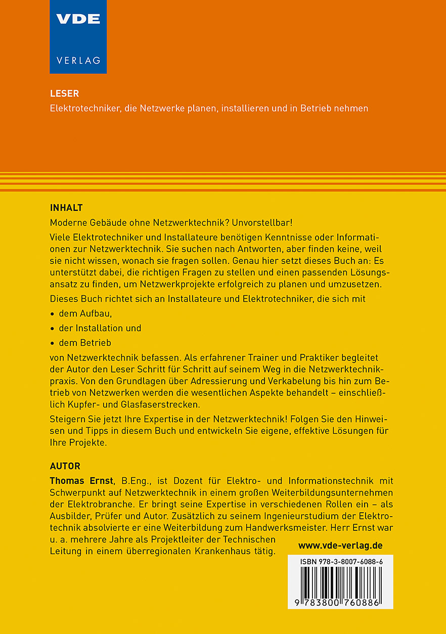 Rückseitencover Netzwerktechnik im Gebäude
