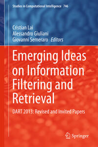 Vorderes Coverbild Emerging Ideas on Information Filtering and Retrieval
