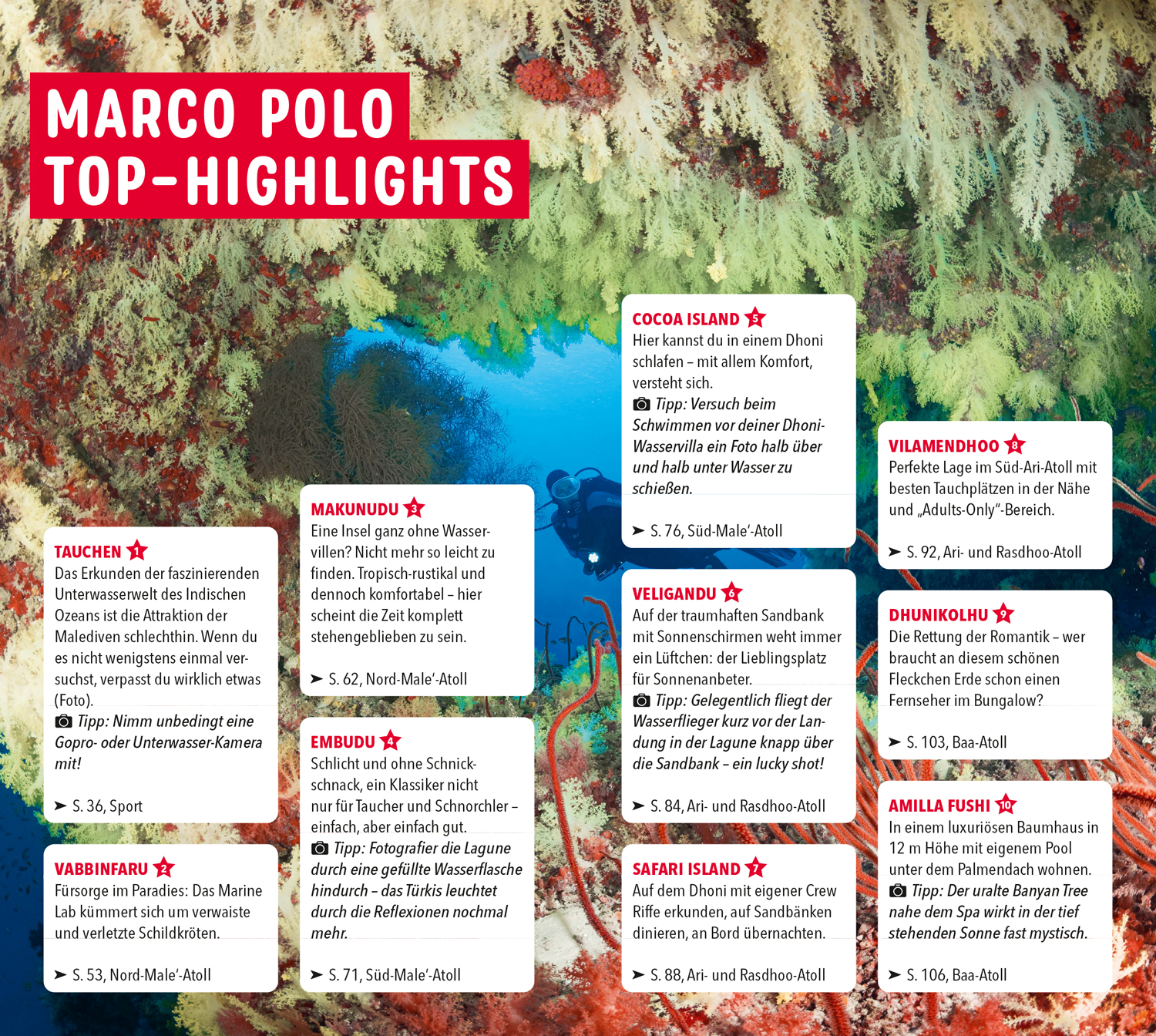 Beispielinhalt (Bild) MARCO POLO Reiseführer Malediven