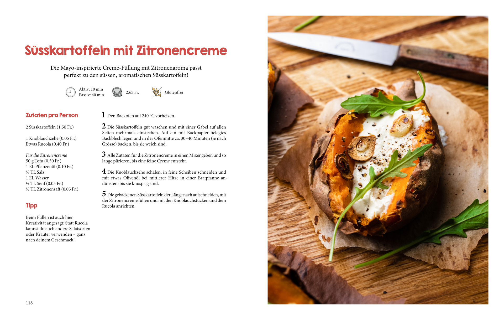 Beispielinhalt (Bild) Vegan unter 5 Fr