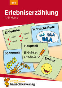 Vorderes Coverbild Deutsch 4./5. Klasse Übungsheft - Erlebniserzählung