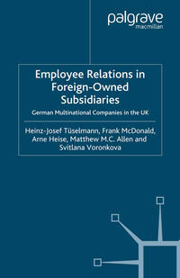 Vorderes Coverbild Employee Relations in Foreign-Owned Subsidiaries