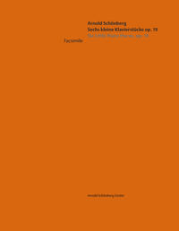 Vorderes Coverbild Arnold Schönberg: Sechs kleine Klavierstücke op. 19 | Six Little Piano Pieces op. 19