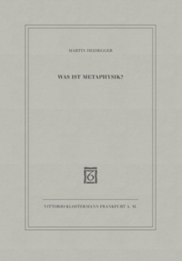 Vorderes Coverbild Was ist Metaphysik?
