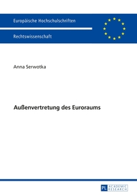 Vorderes Coverbild Außenvertretung des Euroraums