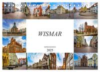 Vorderes Coverbild Wismar Impressionen (Tischkalender 2025 DIN A5 quer), CALVENDO Monatskalender