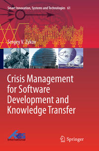 Vorderes Coverbild Crisis Management for Software Development and Knowledge Transfer