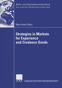 Vorderes Coverbild Strategies in Markets for Experience and Credence Goods