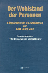 Vorderes Coverbild Der Wohlstand der Personen