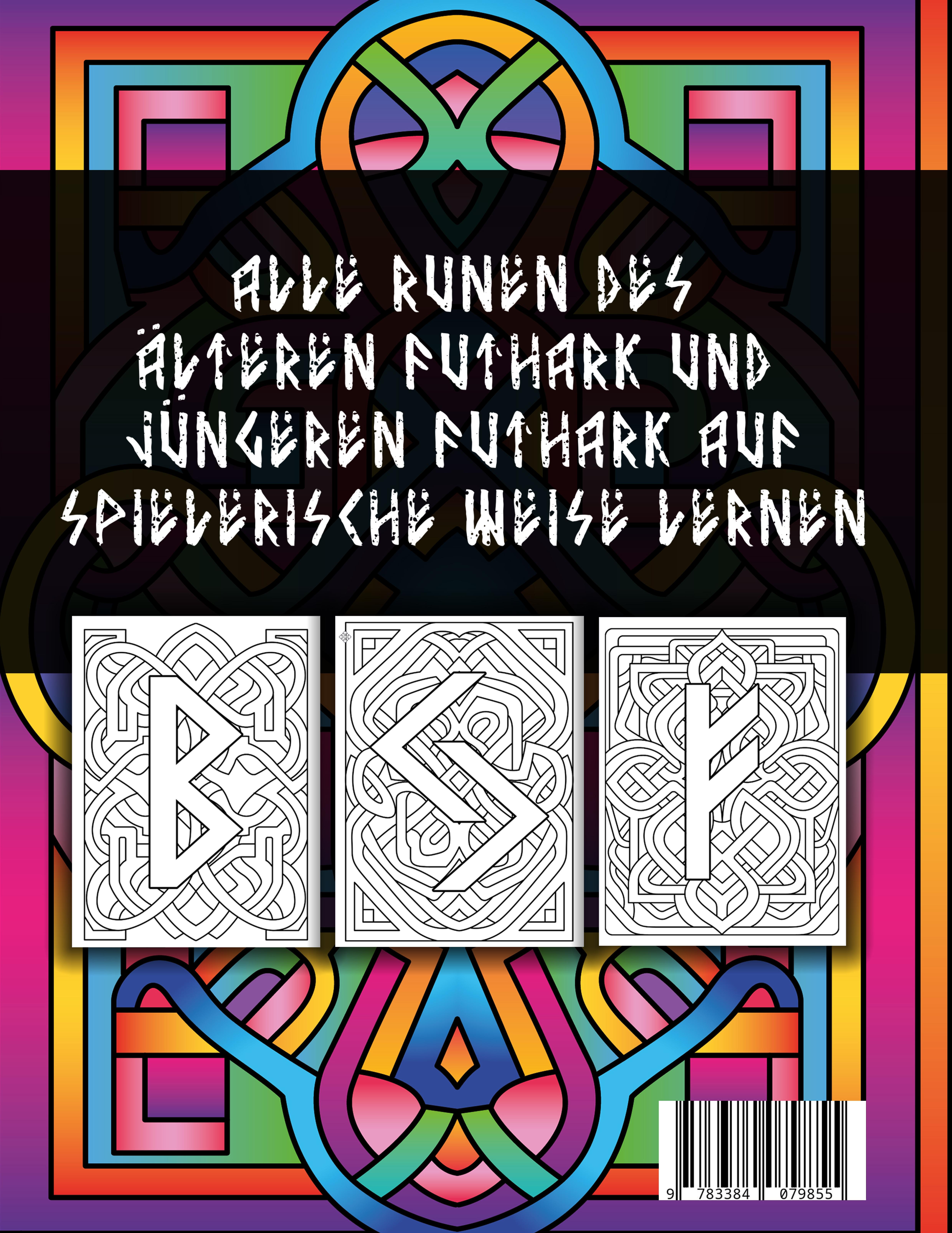 Rückseitencover Nordische Runen Malbuch