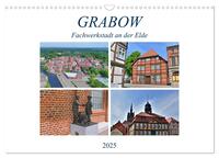 Vorderes Coverbild Grabow - Fachwerkstadt an der Elde (Wandkalender 2025 DIN A3 quer), CALVENDO Monatskalender