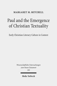 Vorderes Coverbild Paul and the Emergence of Christian Textuality