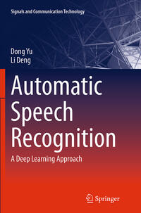 Vorderes Coverbild Automatic Speech Recognition