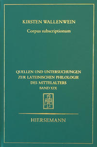 Vorderes Coverbild Corpus subscriptionum