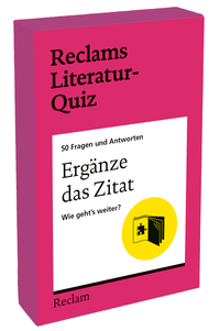 Vorderes Coverbild Ergänze das Zitat. Wie geht’s weiter? 50 Fragen und Antworten für Büchermenschen