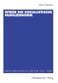 Vorderes Coverbild Wider die sozialistische Familiennorm