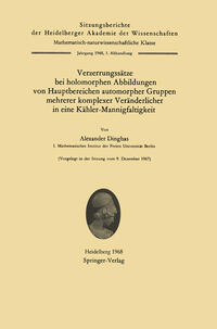 Vorderes Coverbild Verzerrungssätze bei holomorphen Abbildungen von Hauptbereichen automorpher Gruppen mehrerer komplexer Veränderlicher in eine Kähler-Mannigfaltigkeit