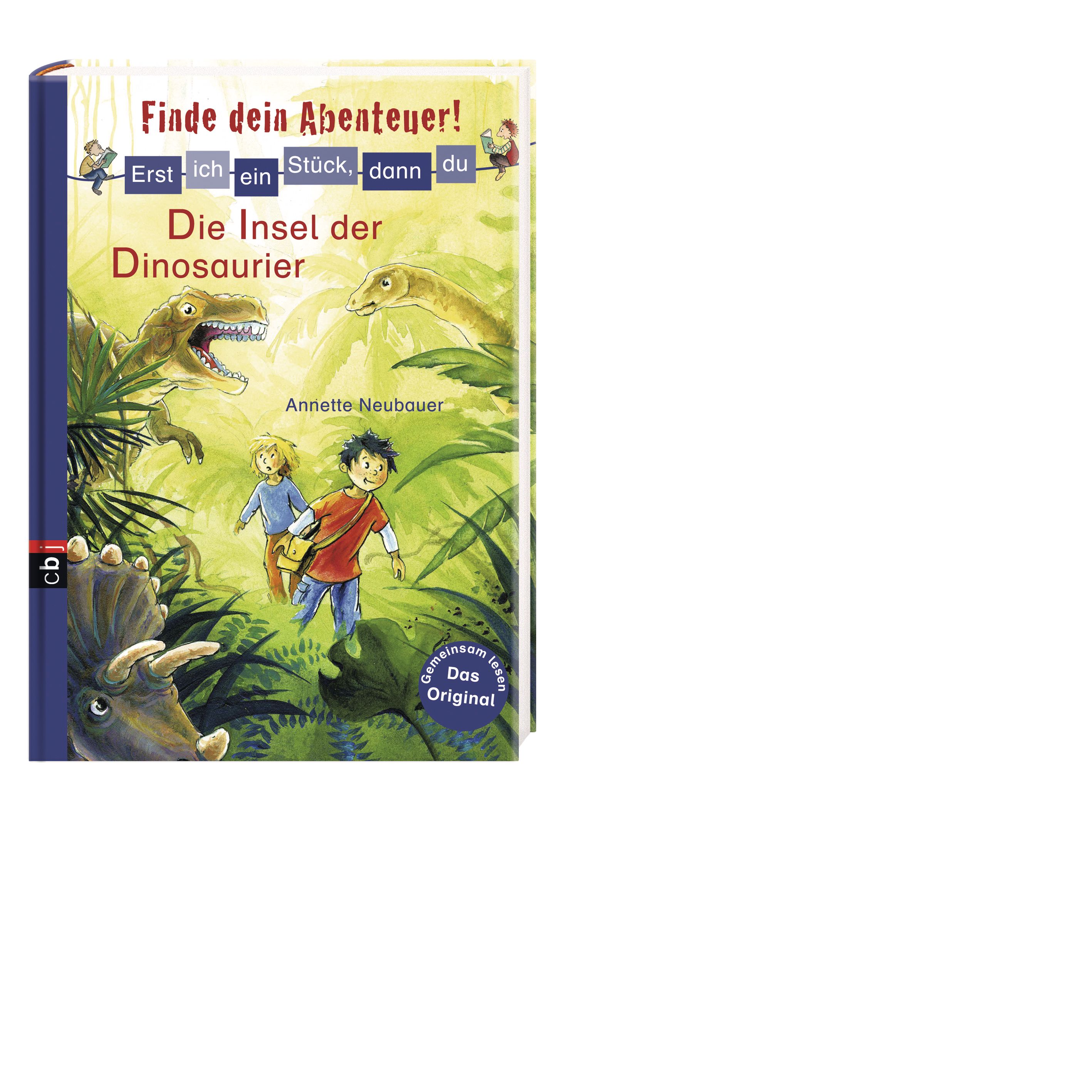 Beispielinhalt (Bild) Erst ich ein Stück, dann du - Finde dein Abenteuer! Die Insel der Dinosaurier