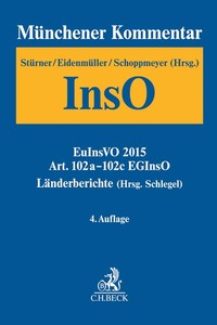 Vorderes Coverbild Münchener Kommentar zur Insolvenzordnung Bd. 4: Art. 102a-102c EGInsO, Länderberichte (Hrsg. Schlegel)