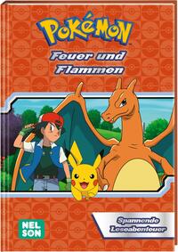 Vorderes Coverbild Pokémon Lesebuch: Feuer und Flammen
