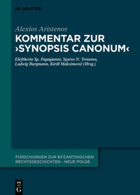 Vorderes Coverbild Kommentar zur "Synopsis canonum"